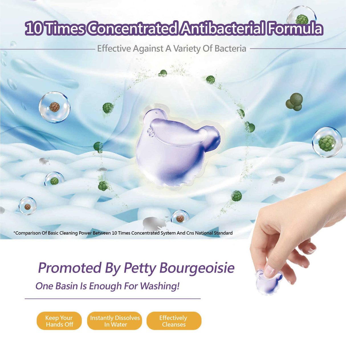 Sea Mild Teddy Antibacterial Enzymes Laundry Pods (5g x 30 pcs)