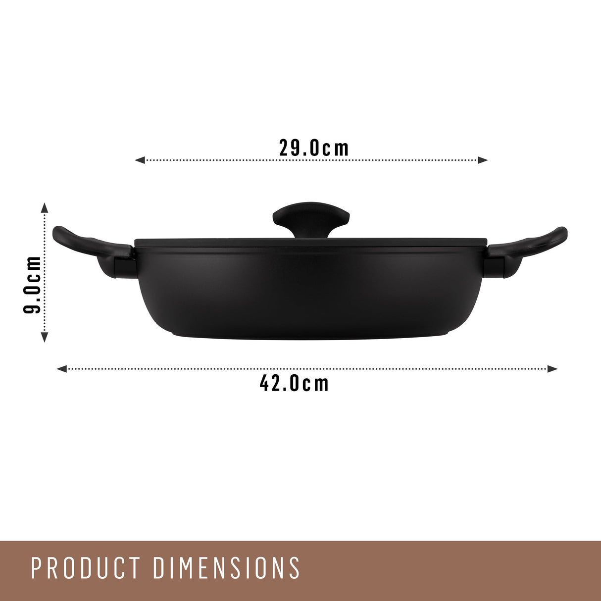 ESSTEELE - Per Domani Ceramic Induction Covered Sautéuse 28cm/4L