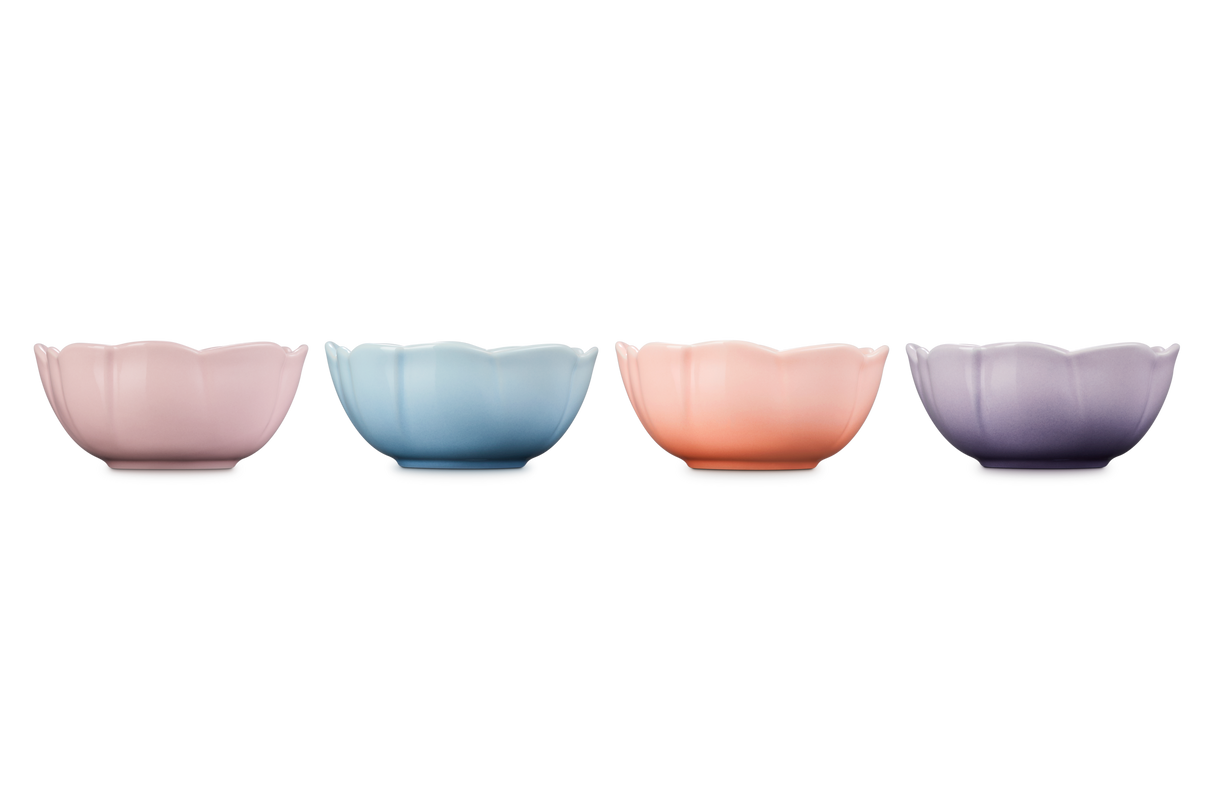 Le Creuset Anemone Petal Bowls 10cm Set of 4 (Limited Ed.)