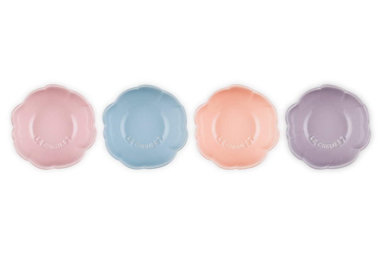 Le Creuset Anemone Petal Bowls 10cm Set of 4 (Limited Ed.)