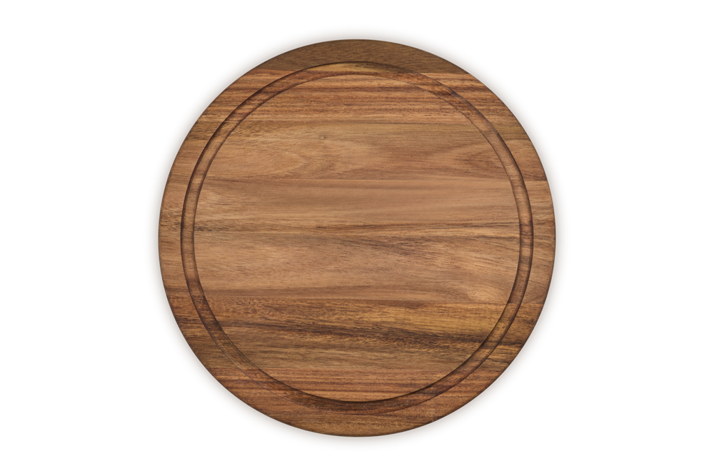 Le Creuset Round Acacia Wood Serving Board 30cm
