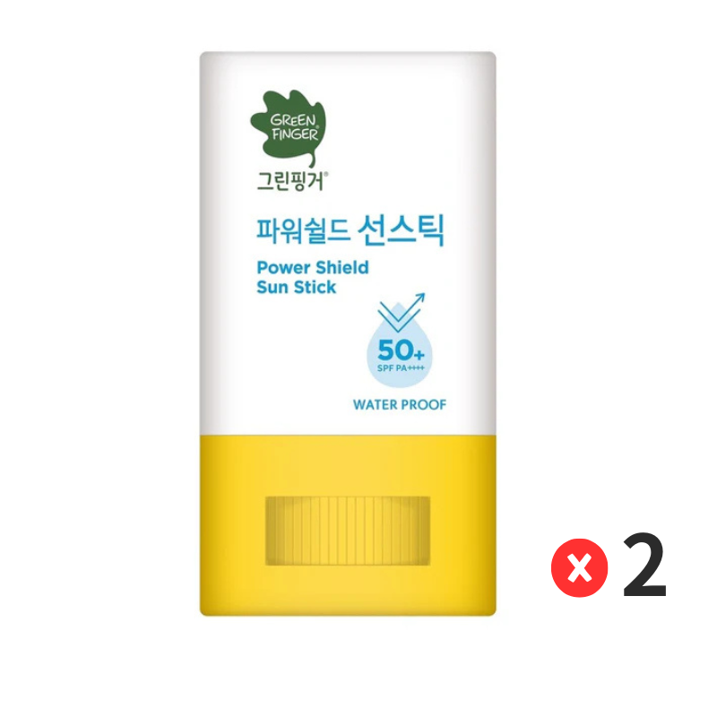Green Finger Clear Power Shield Sun Stick SPF50+ 14g (Waterproof) x 2