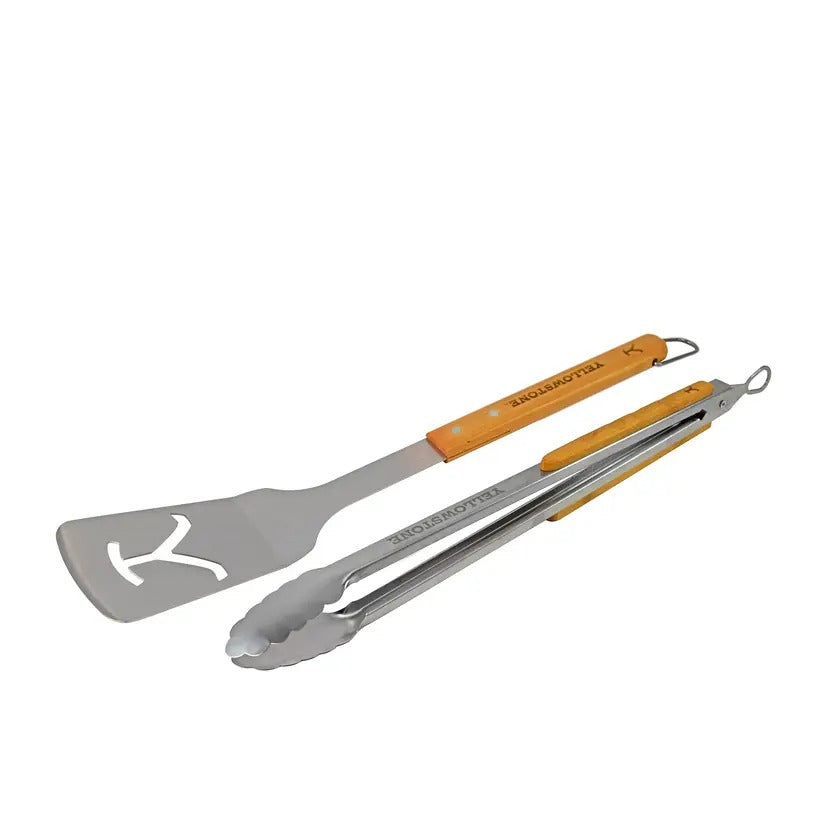 Proud Grill Company - Yellowstone BBQ 2pc Tool Set - Spatula and Tongs