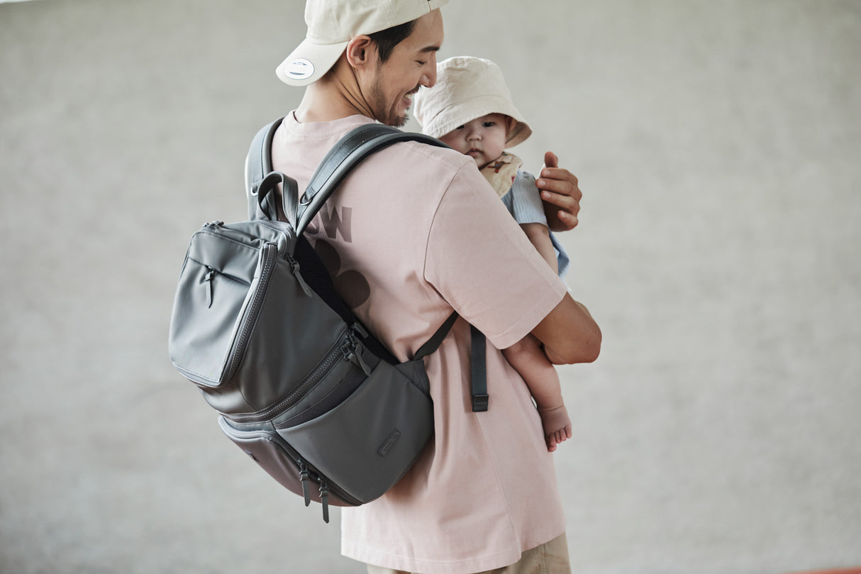 SPACEFOLD Foldable Parenting Backpack 20L - Olive Grey (Late Dec Preorder)