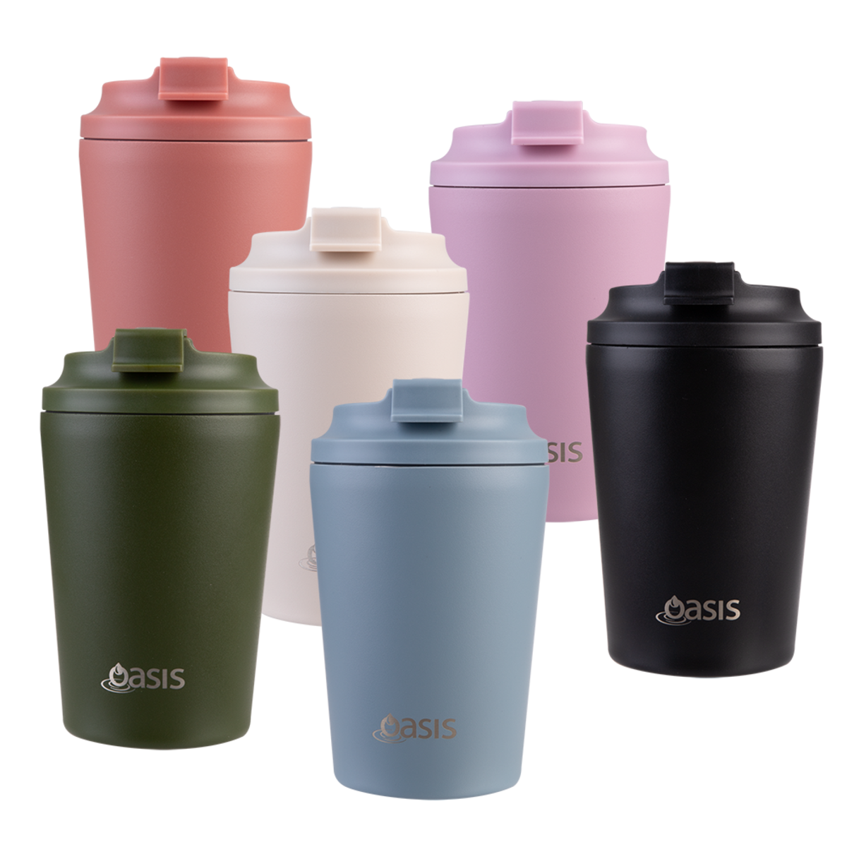 OASIS - Ceramic Stainless Steel Insulated Coffee Cup 360ml