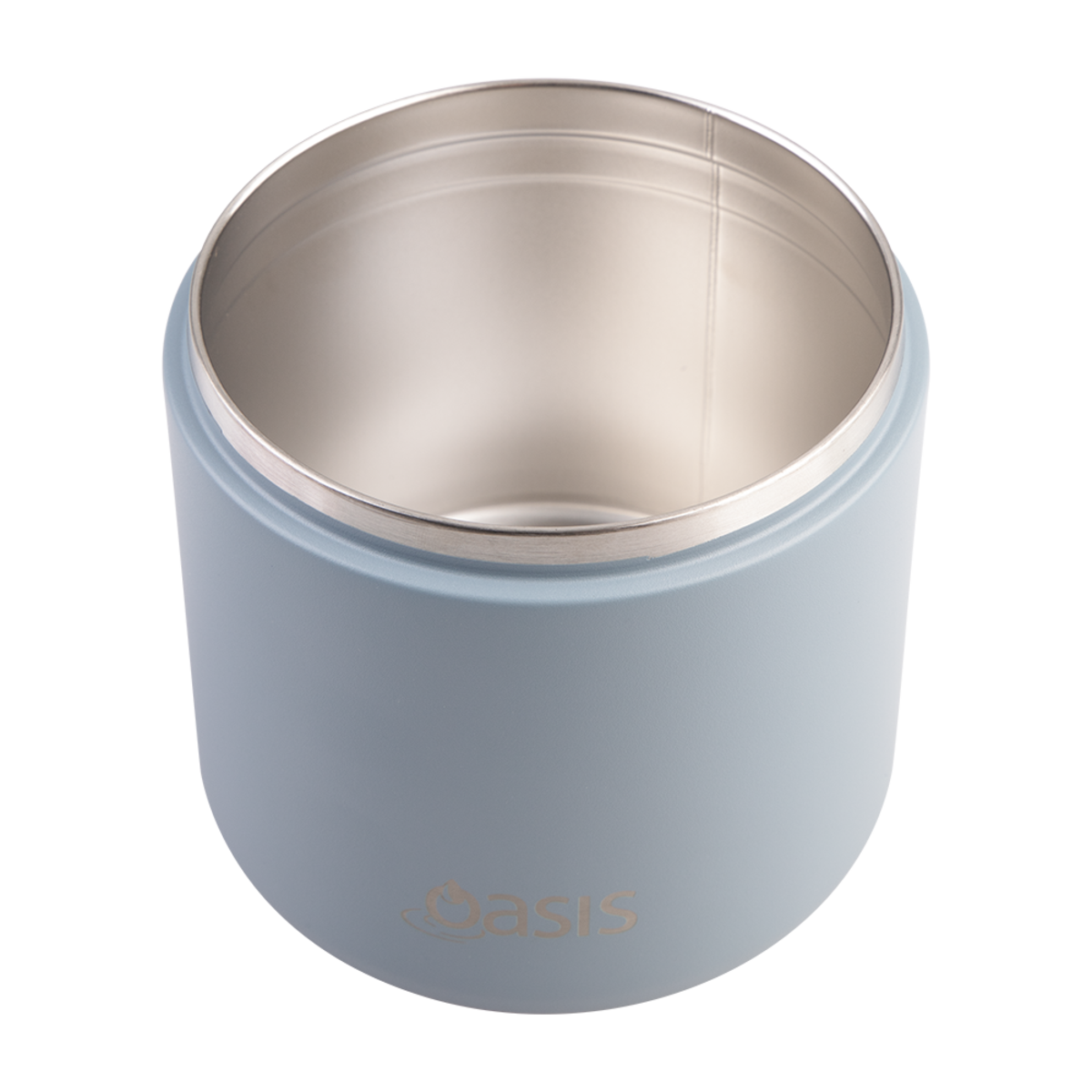 OASIS - Stainless Steel Double Wall Insulated Food Pod Flask w/ Quick Release Lid & Spork 500ml