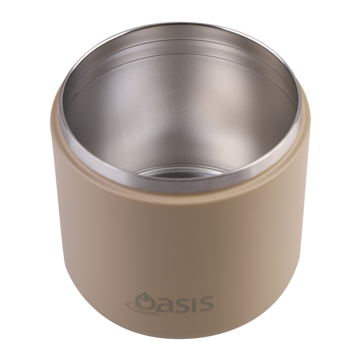 OASIS - Stainless Steel Double Wall Insulated Food Pod Flask w/ Quick Release Lid & Spork 500ml