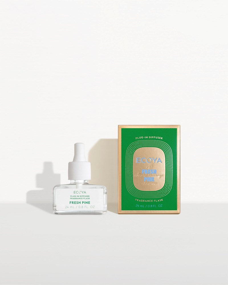 Ecoya- Holiday: Fresh Pine Plug-In Diffuser Fragrance Flask