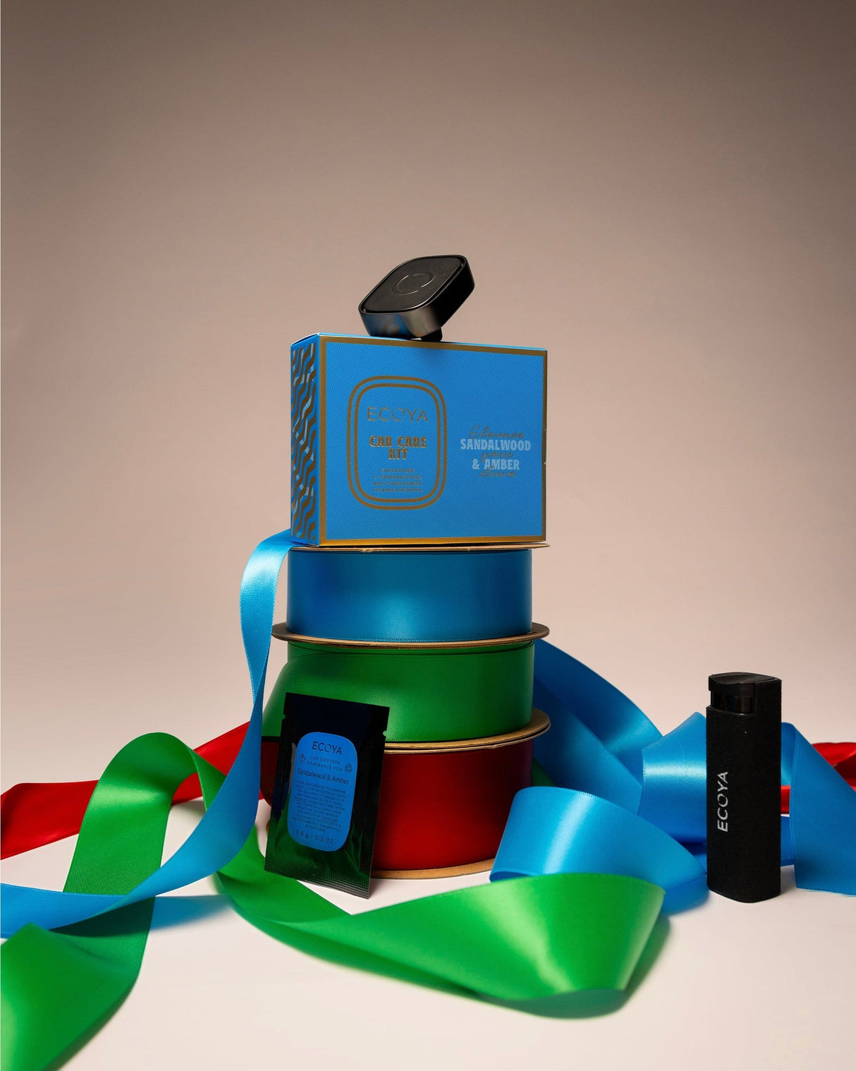 Ecoya- Holiday: Car Care Kit Sandalwood & Amber