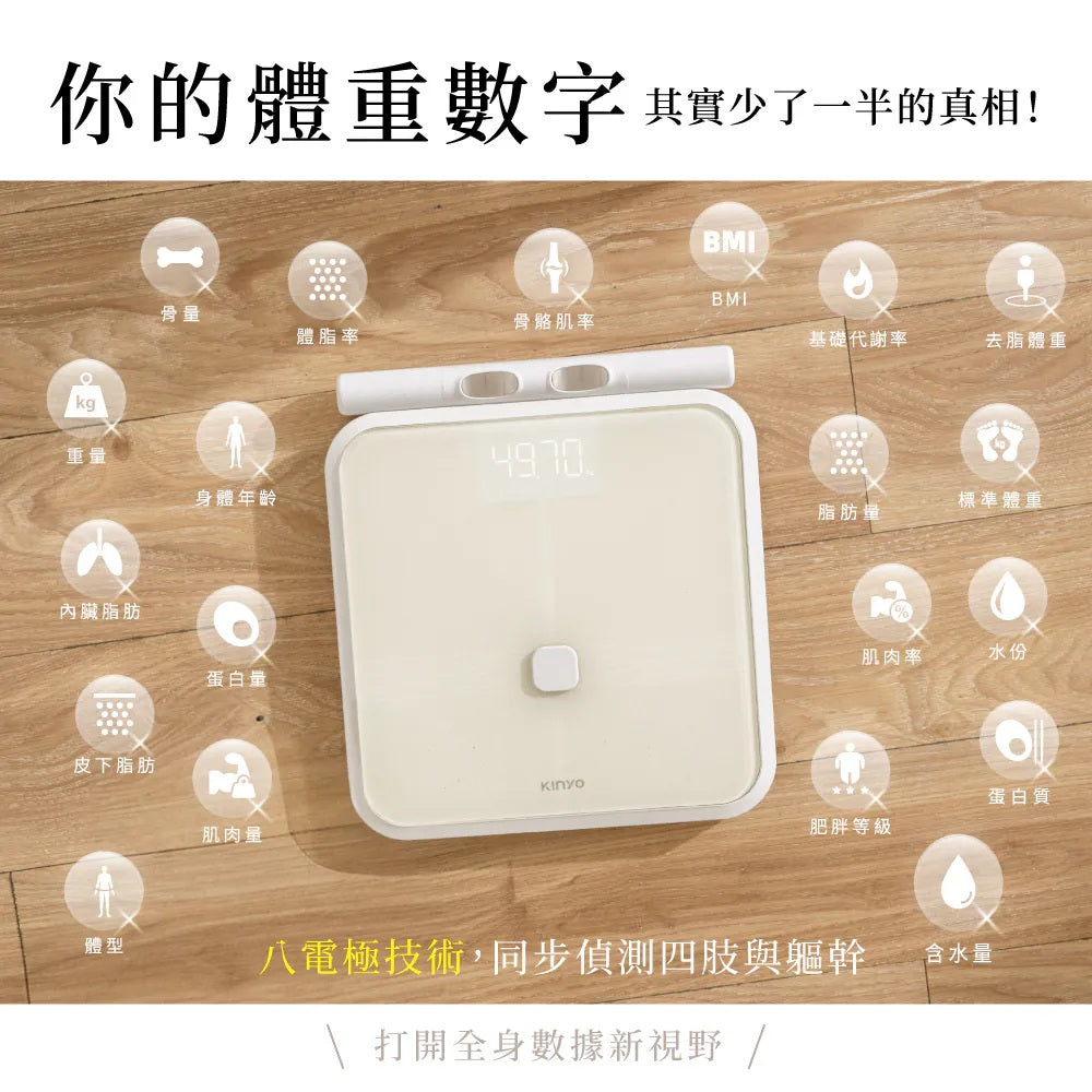Kinyo - ITO 8-Electrode Smart Body Scale (Mid Dec Preorder)
