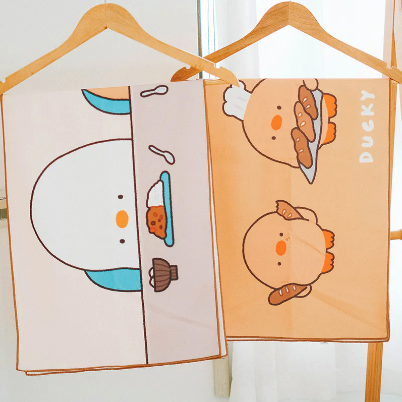 Sikaer Hair Towel Wrap 2 Pack DUCK_C4 Limited Ed 好好棉 x 鴨梨子 聯名款(100x37cm)