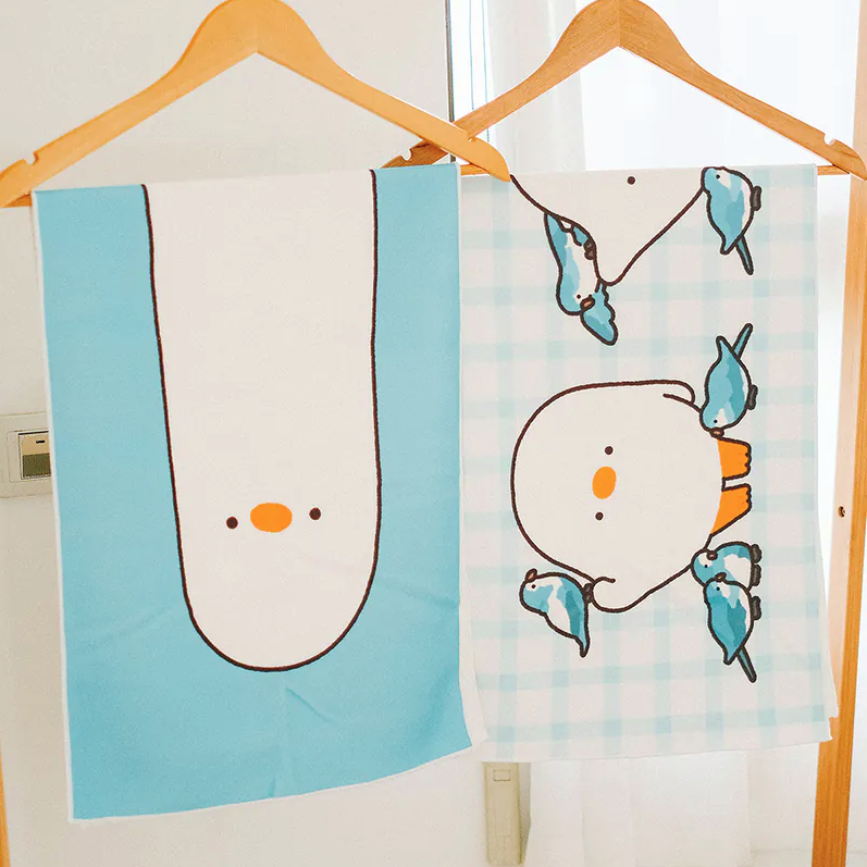 Sikaer Hair Towel Wrap 2 Pack DUCK_C4 Limited Ed 好好棉 x 鴨梨子 聯名款(100x37cm)