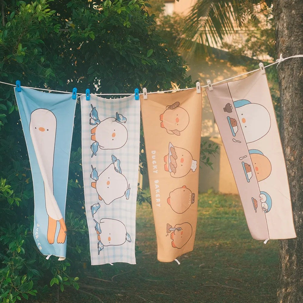 Sikaer Hair Towel Wrap 2 Pack DUCK_C4 Limited Ed 好好棉 x 鴨梨子 聯名款(100x37cm)