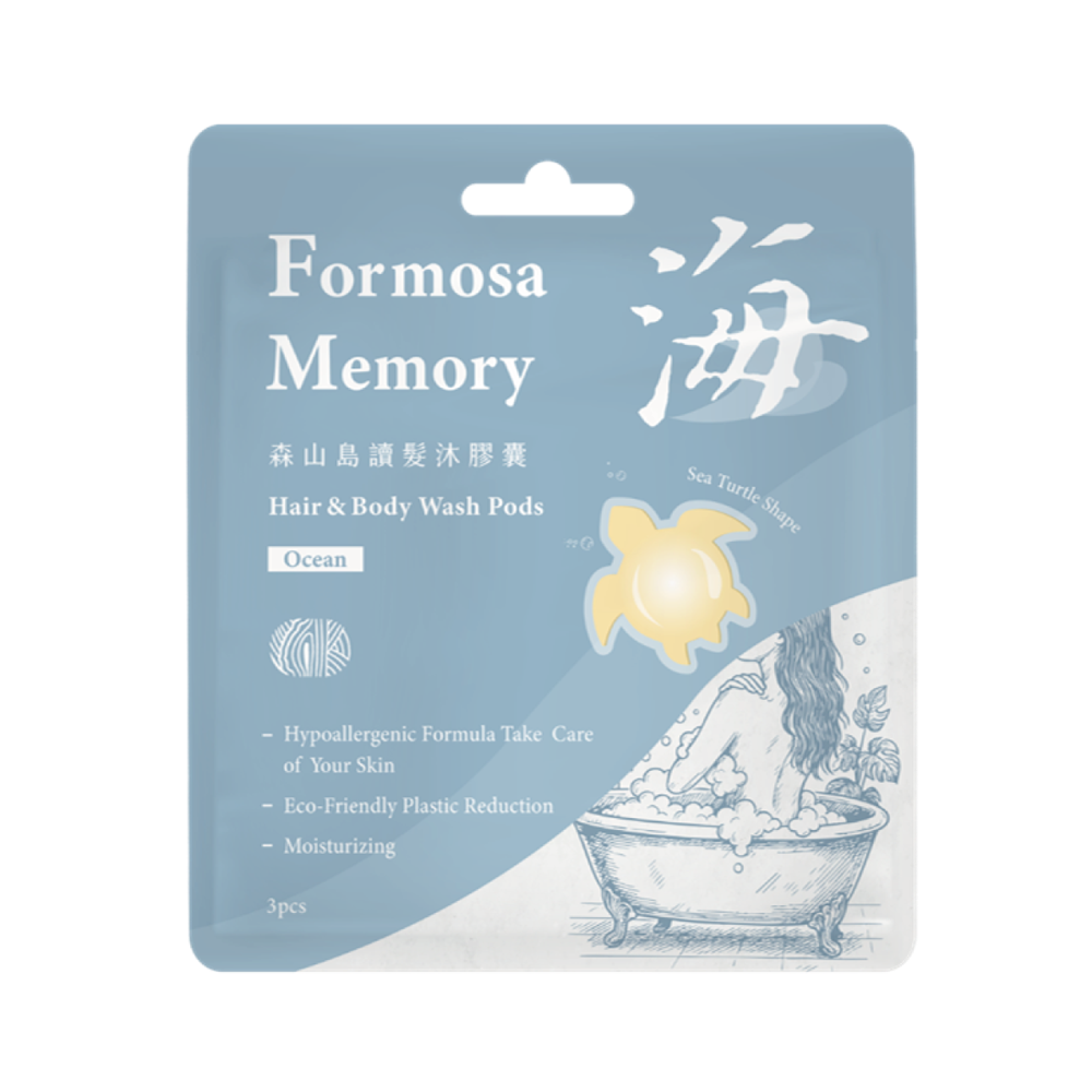 Sea Mild Formosa Memory Hair & Body Wash Pods-Ocean (5g x 3 pcs)