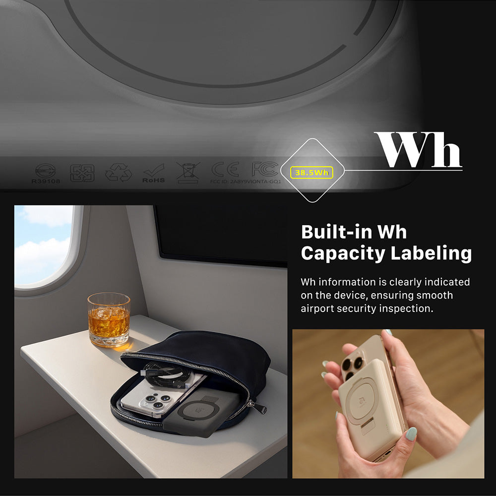 Adam Elements - VIONTA GQ1 Qi2 Magnetic Wireless Power Bank
