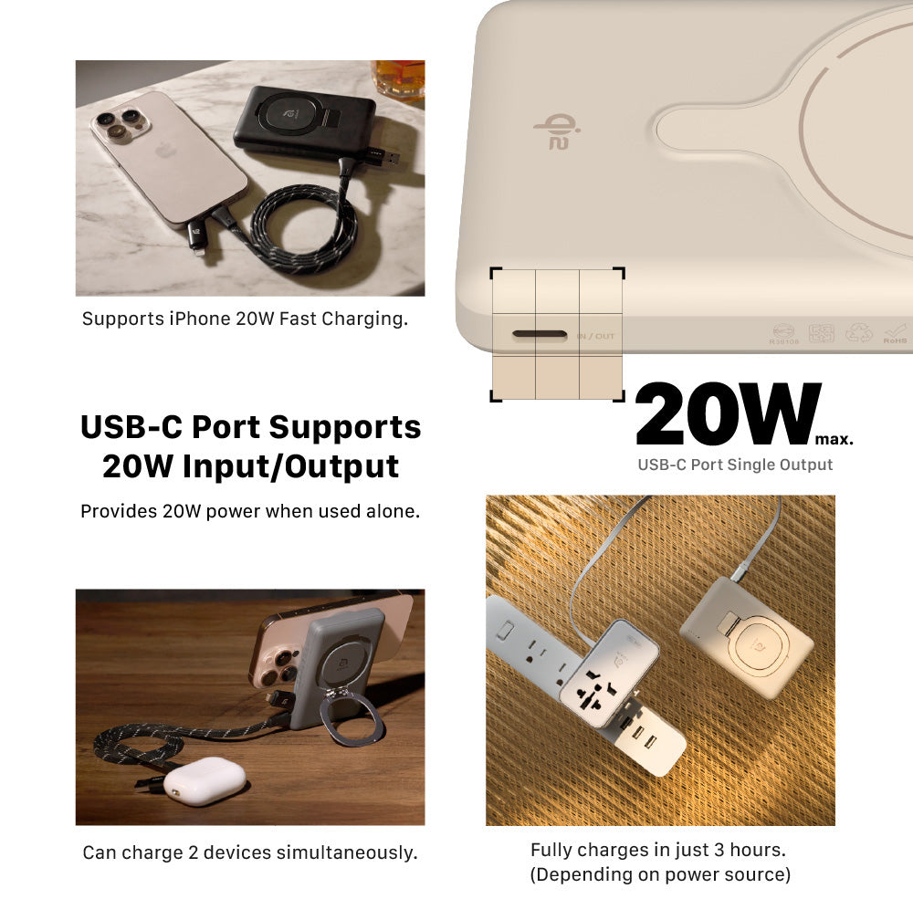 Adam Elements - VIONTA GQ1 Qi2 Magnetic Wireless Power Bank