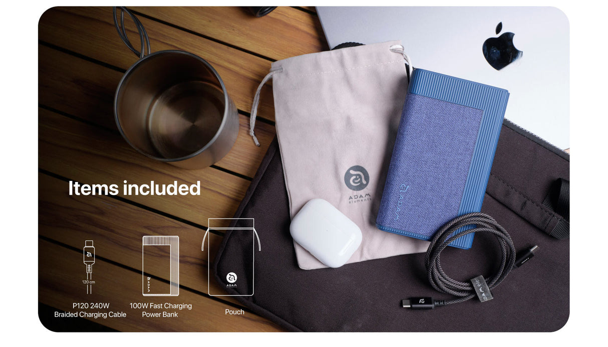 ADAM elements GRAVITY Pro 100W Power Bank for Laptop