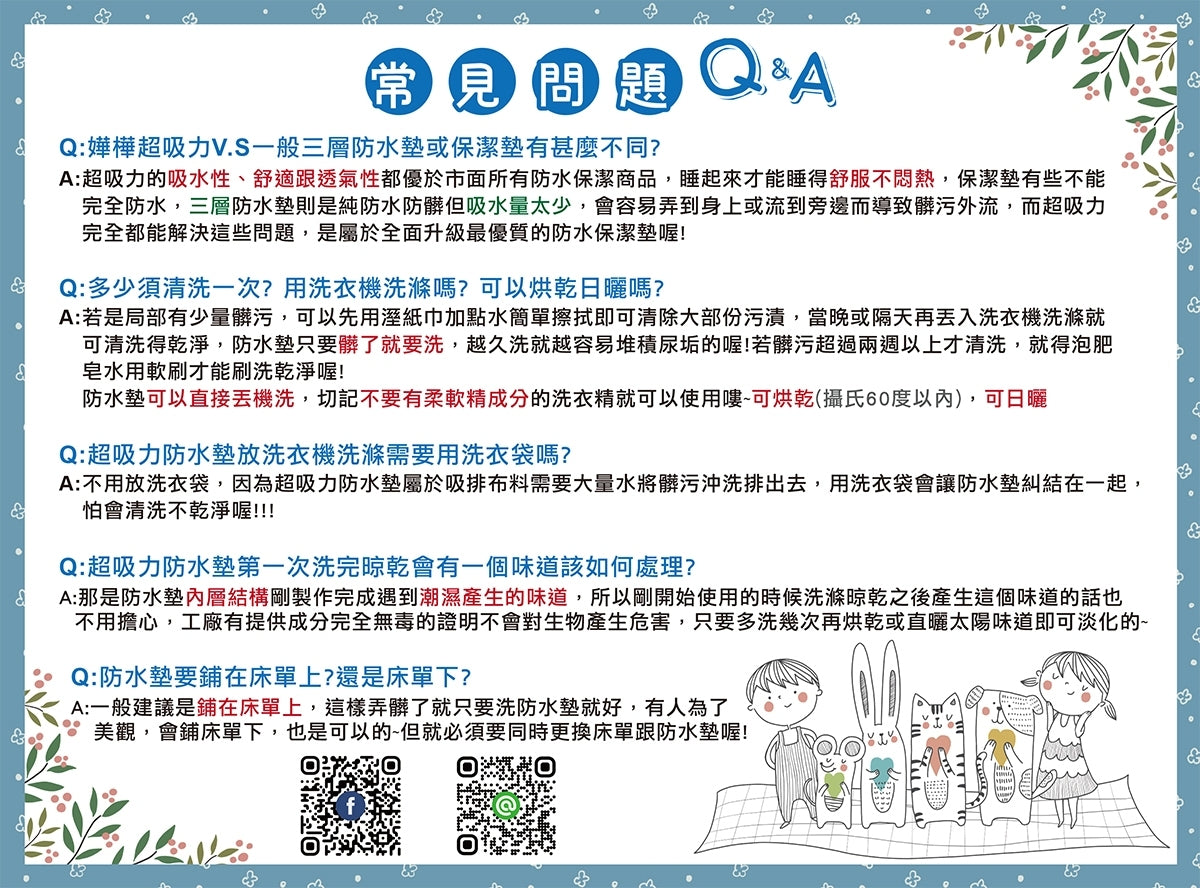 Wha Wha Ultra Absorbent Waterproof Mat (5 Layers) - Rainbow Pony