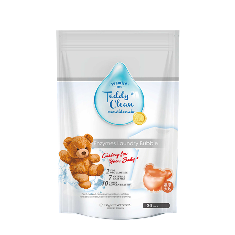 Sea Mild Teddy Antibacterial Enzymes Laundry Pods (5g x 30 pcs)