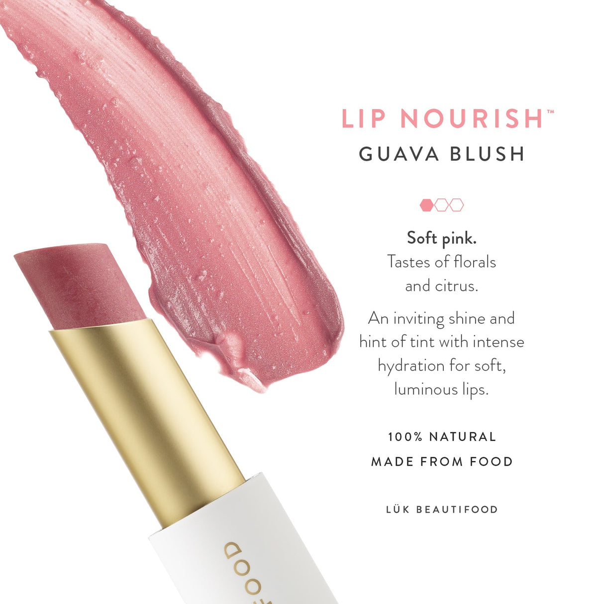 Lük beautifood Lip Nourish - Guava Blush