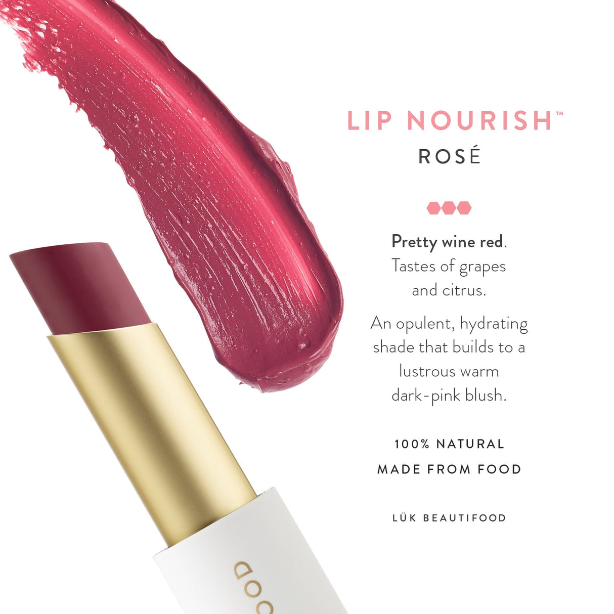 Lük beautifood Lip Nourish - Rosé