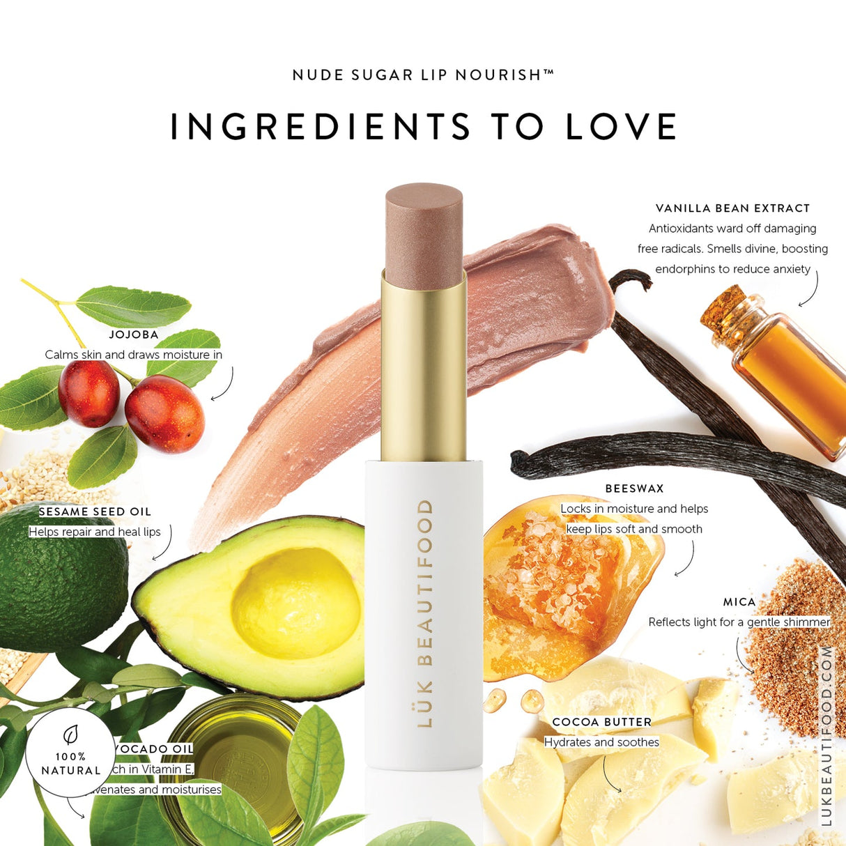 Lük beautifood Lip Nourish - Nude Sugar