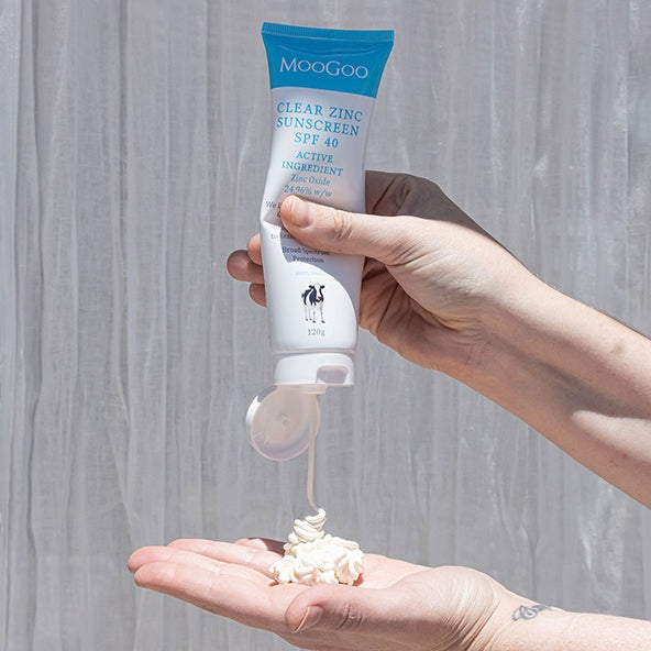 Moogoo Clear Zinc Sunscreen SPF 40