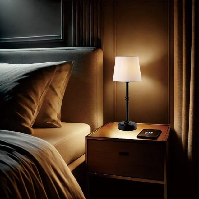 Alit - LUNA Wirelss LED Fabric Shade Table Lamp (Early Jan)
