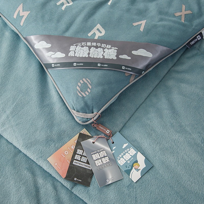 MAXRO Graphene Milk Silk CloudSoft Blanket