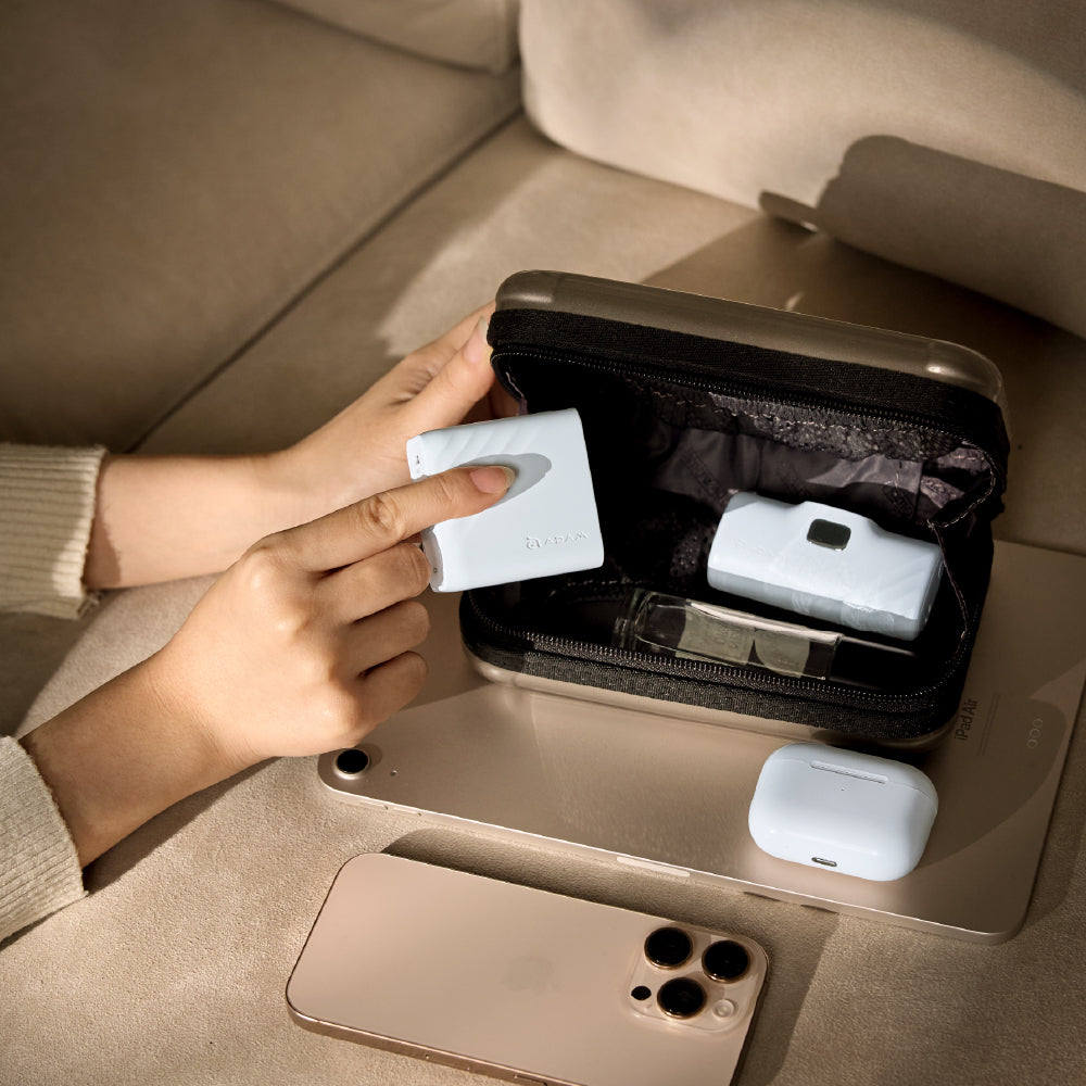 ADAM Elements - P67 GaN 67W 3-Port Wall Charger with Universal Travel Adaptor