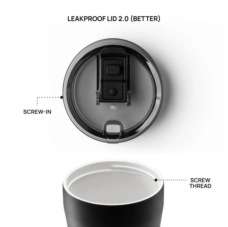 STTOKE Tritan Leakproof Lid 2.0 - Crystal Black