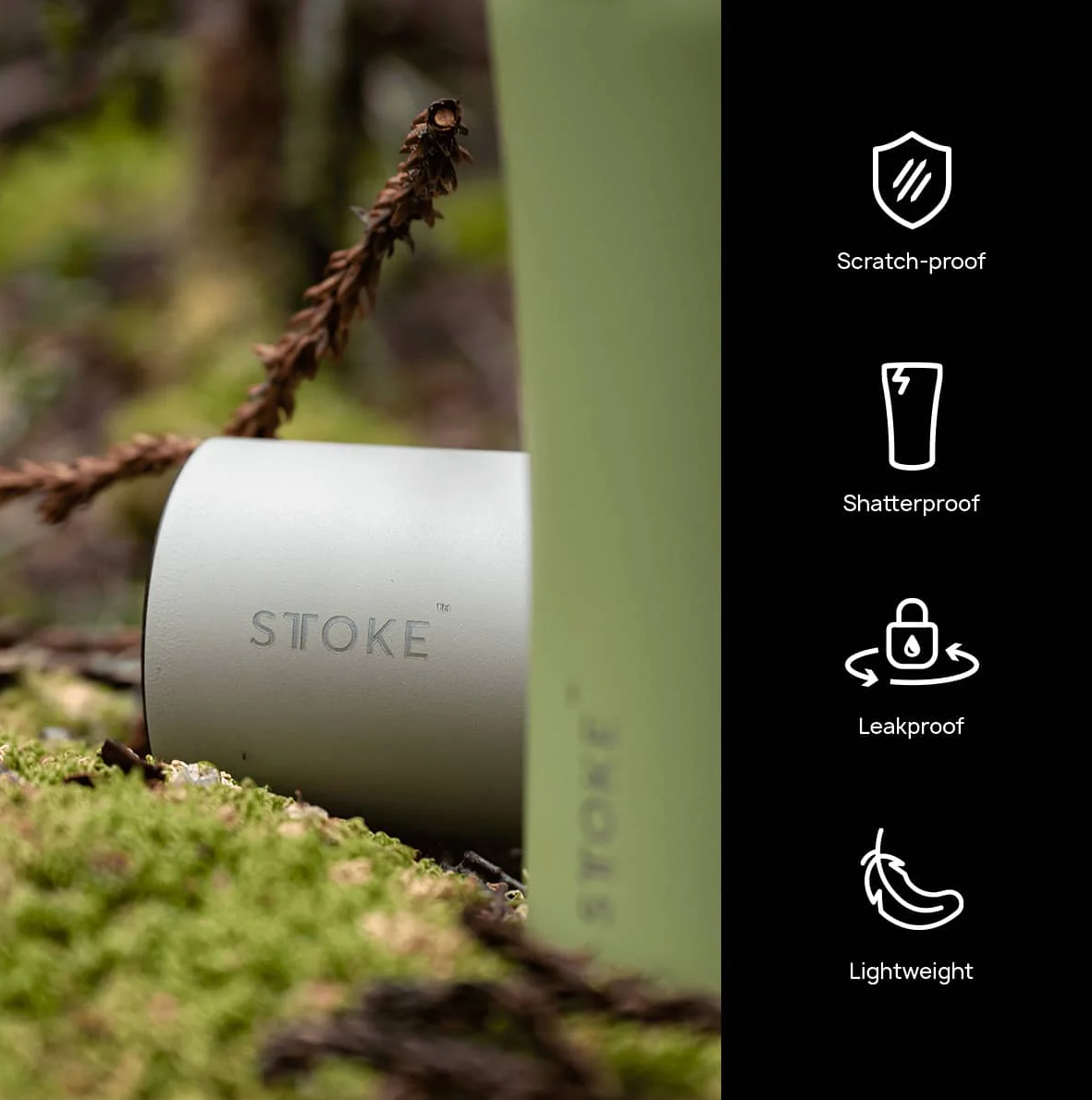 STTOKE Ceramic Leakproof Cup - Earth Series 12oz/16oz