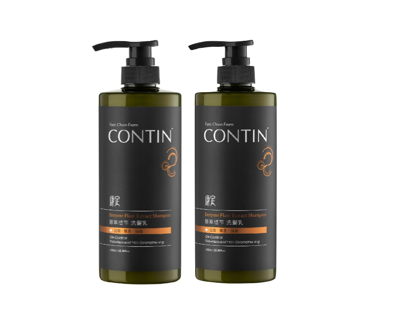 Contin Plant Extract Shampoo Family Size 康定經典洗髮精家庭號 750ml x 2 Bundle