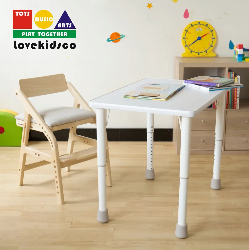 I Love Kids - My First Table White with Adatto Chair Combo