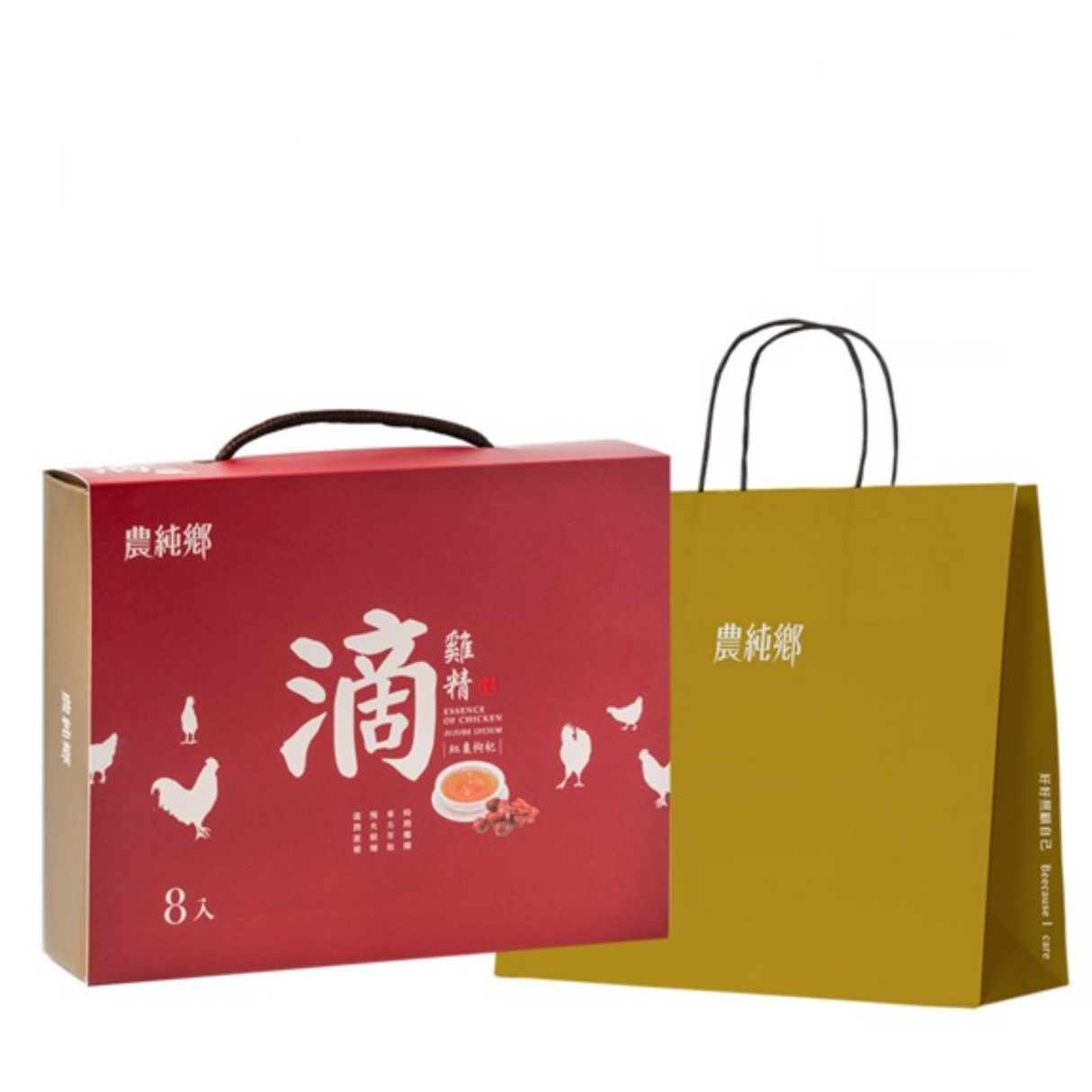 Nong Chun Xiang Jujube x Goji Berries Essence of Chicken 農純鄉 紅棗枸杞滴雞精禮盒 (常溫,8入/盒)