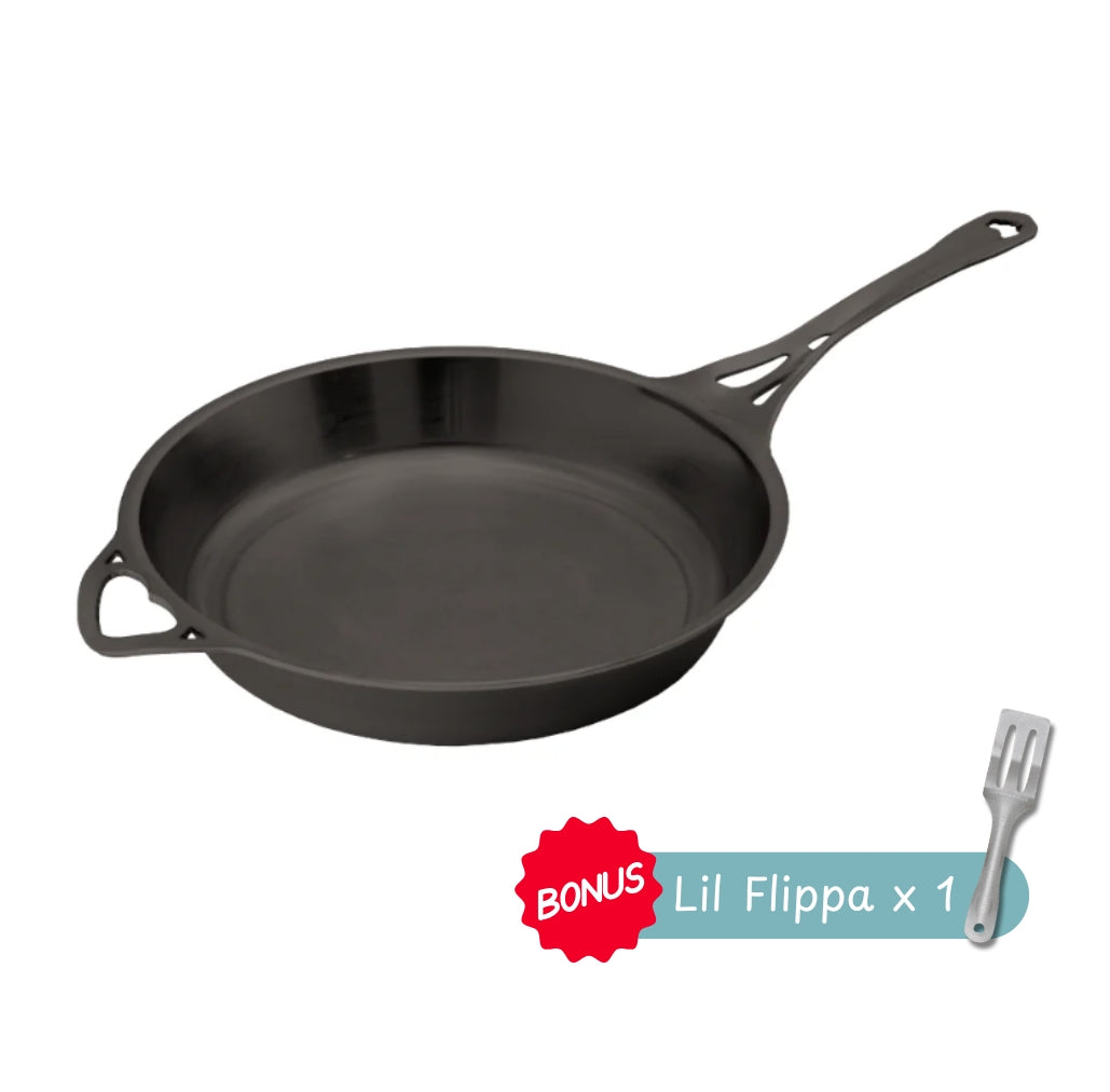 Solidteknics AUS-IONTM 31cm Heavy Iron Frypan (Early Aug Preorder)