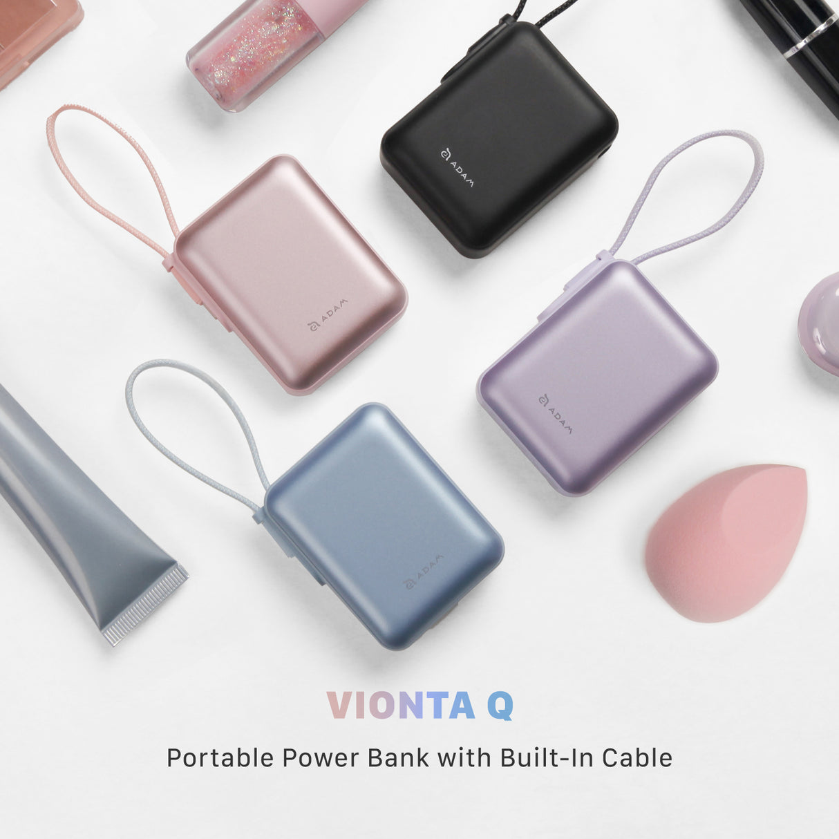 ADAM elements VIONTA Q Power Bank x2 Bundle + FREE KINYO Clip Fan (Mid/Late Apr Preorder)