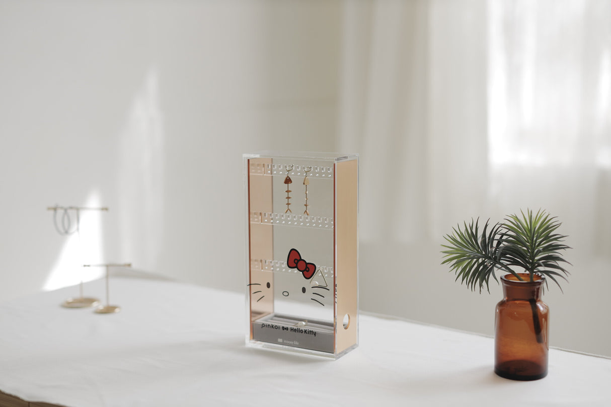 Moosy Life x Hello Kitty - Moonlight Rose Gold Dust Proof Jewelry Organize Box