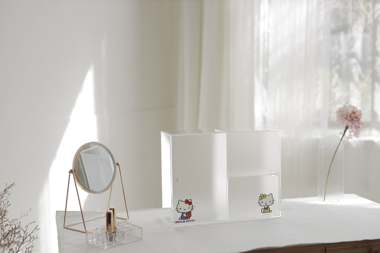 Moosy Life x Hello Kitty - Mist Sliding Door Dust Proof Storage Cabinet