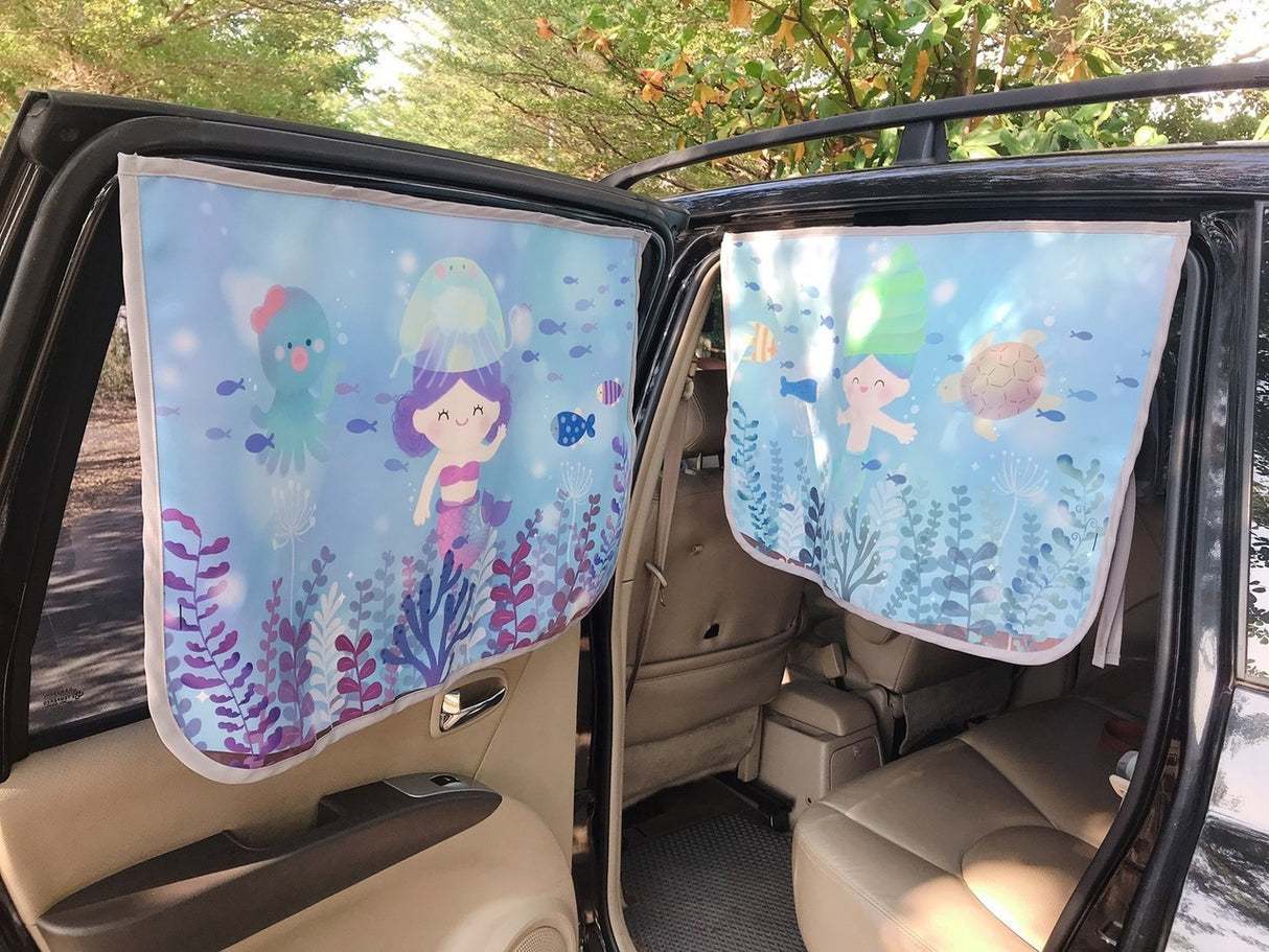 Nattibebe - Magnetic 3-Layer Car Window Sunshade UPF50+ (Extra Thick)