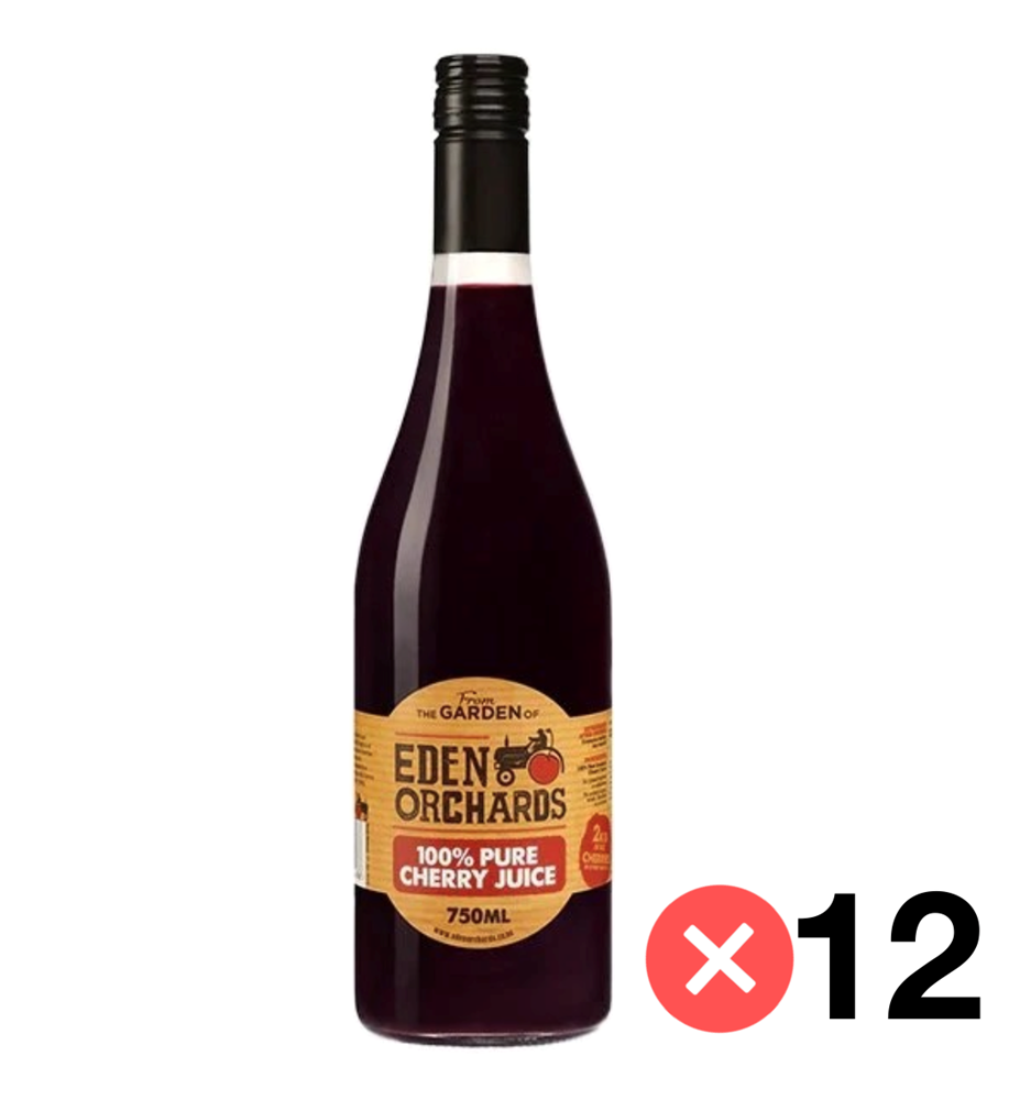 Eden Orchards Pure Cherry Juice 750ml x 12 Bundle