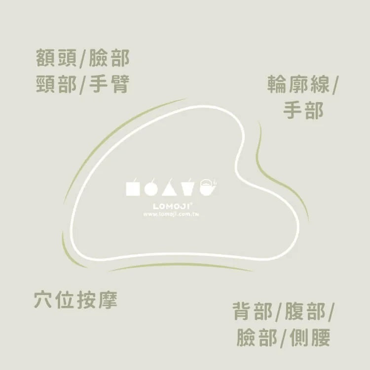 Lomoji White Jade Facial Gua Sha Board