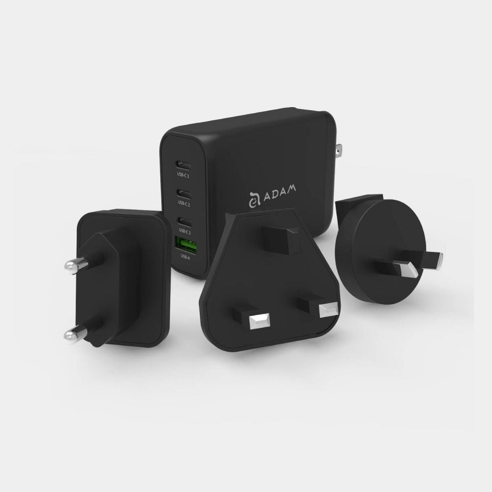 ADAM elements - OMNIA Pro 130 4-Port Power Charger w Travel Kits