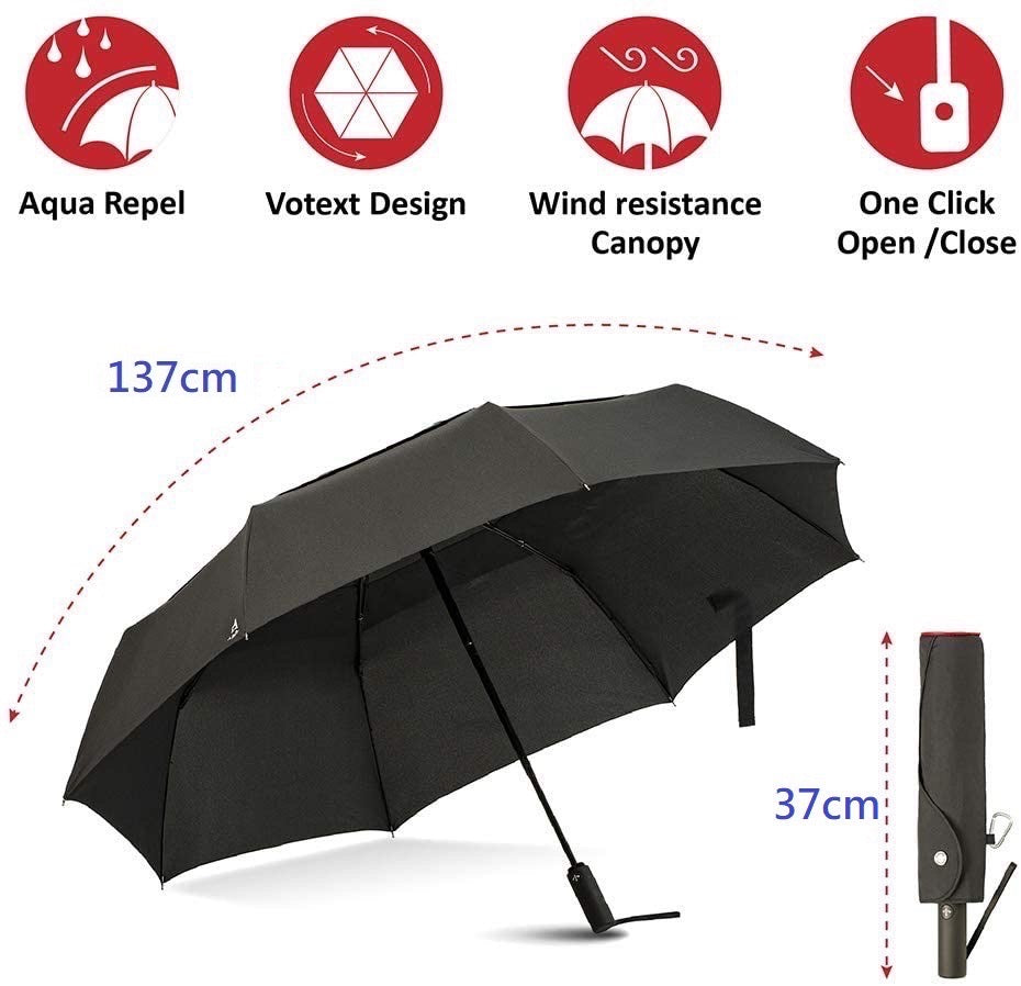 A.BROLLY Portobello Large Travel Folding Umbrella - Original Auto