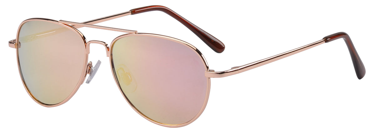 Eyetribe Frankie Ray Kid Sunglasses - Jet Aviator Rose Gold (3 years+)