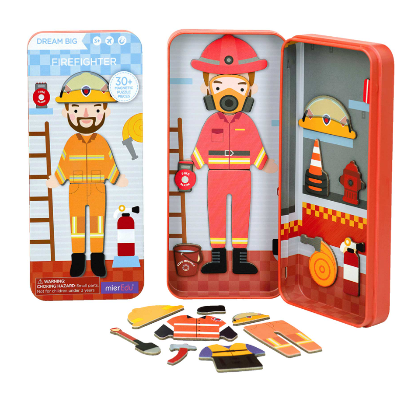 Mier Magnetic Puzzle Box - Firefighter