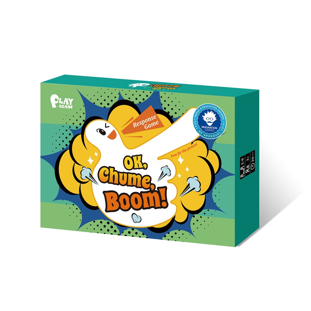 PLAY AGAIN-OK, Chume, BOOM!OK,啾咪,砰!