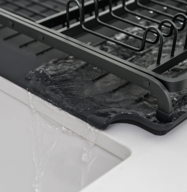 Brabantia Drying Rack - Dark Grey with free cleaning pads