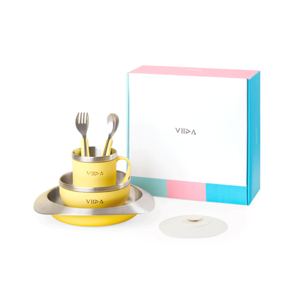 VIIDA - Souffle Stainless Steel Meal Set w Suction Pad