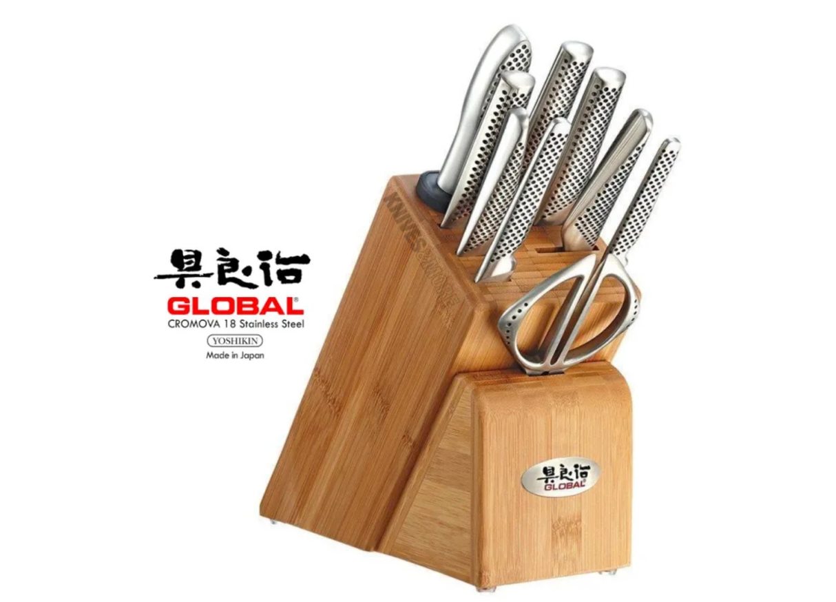 Global Takashi 10 Piece Knife Block Set (Made in Japan)